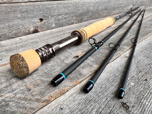 Tidewater Virtue 6wt 9ft - Carolina Blue/Black