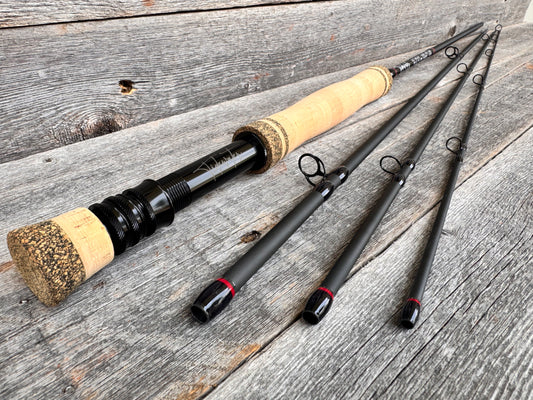 Tidewater Virtue 6wt 9ft - Black Widow (Black/Red)