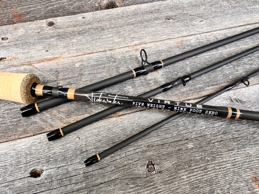 Tidewater Virtue 5wt 9ft - Rattan/Black - Birdseye Burl