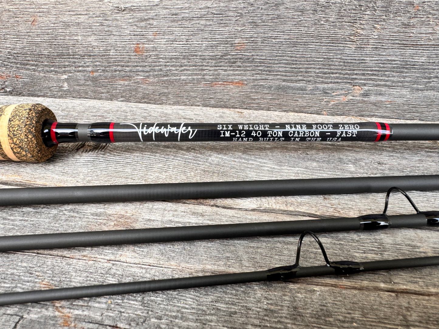 Tidewater Virtue 6wt 9ft - Black Widow (Black/Red)