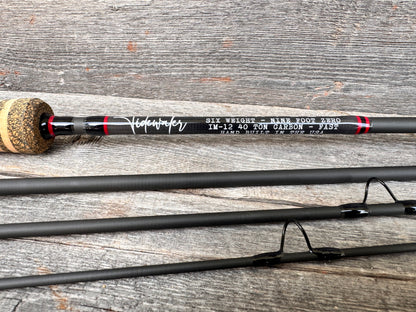 Tidewater Virtue 6wt 9ft - Black Widow (Black/Red)