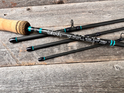 Tidewater Virtue 6wt 9ft - Aqua Blue X Black