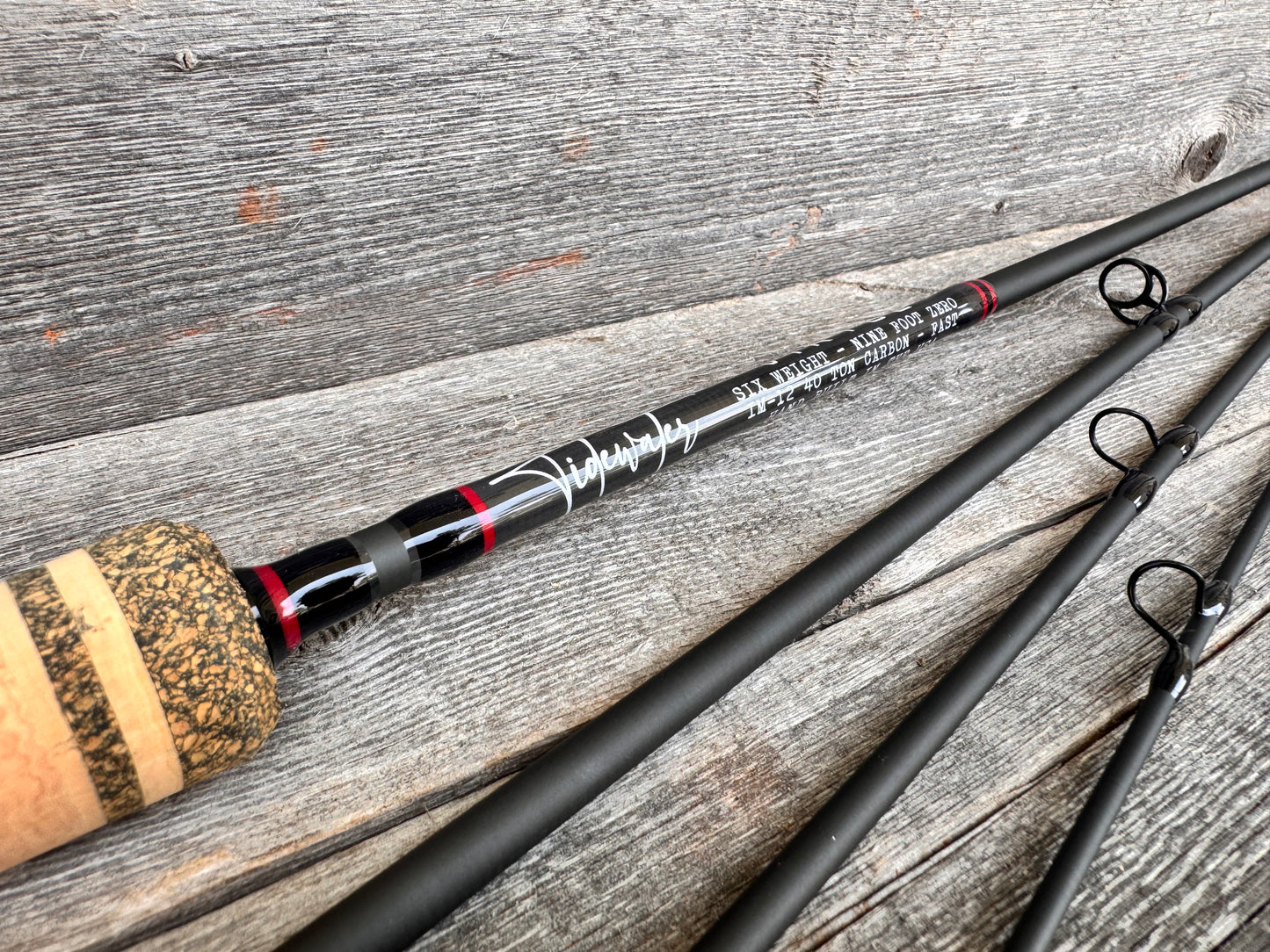 Tidewater Virtue 6wt 9ft - Black Widow (Black/Red)