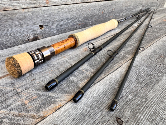 Tidewater Virtue 6wt 9ft - Flat Dark Earth/Black - Birdseye Burl