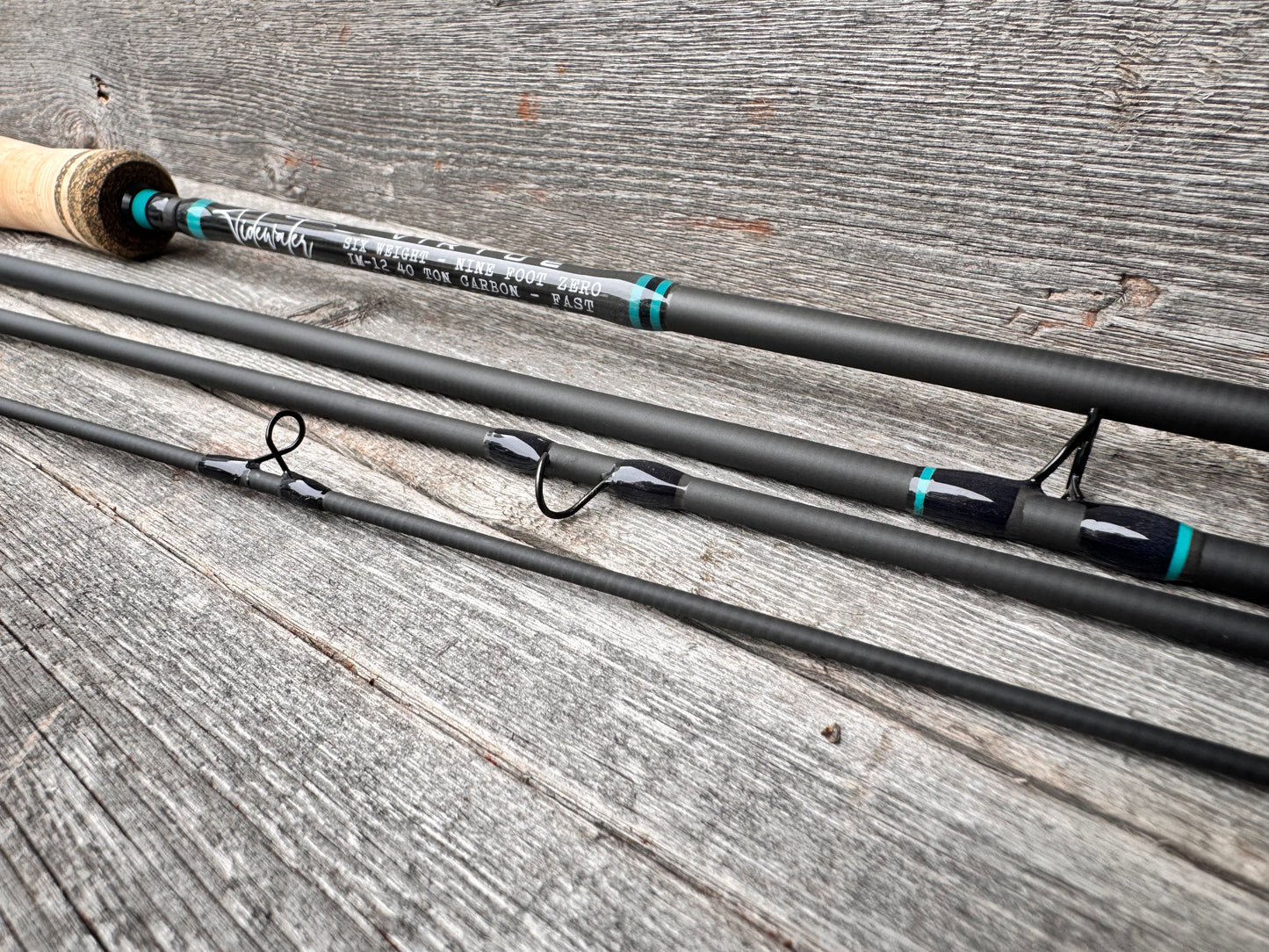 Tidewater Virtue 6wt 9ft - Aqua Blue X Black