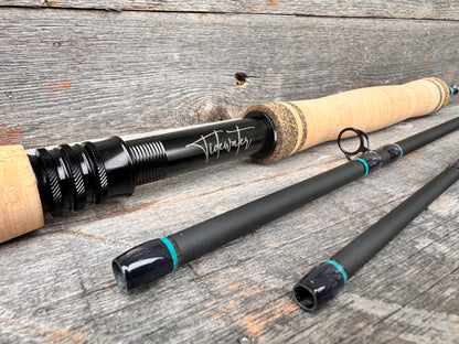 Tidewater Virtue 6wt 9ft - Aqua Blue X Black