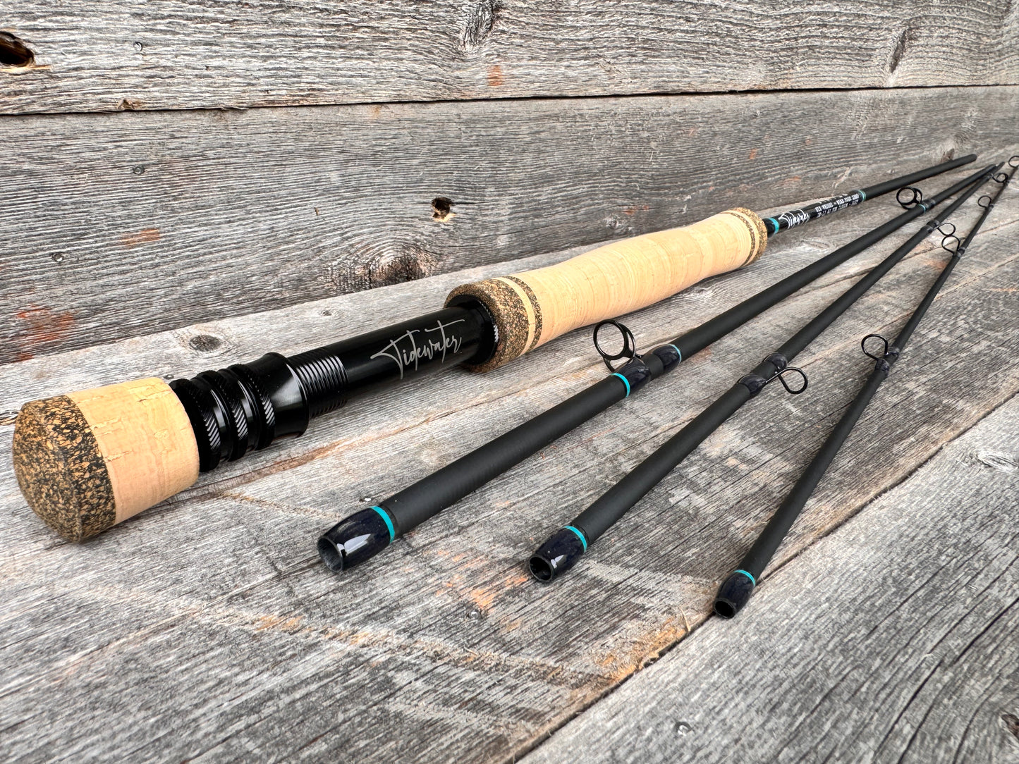 Tidewater Virtue 6wt 9ft - Aqua Blue X Black