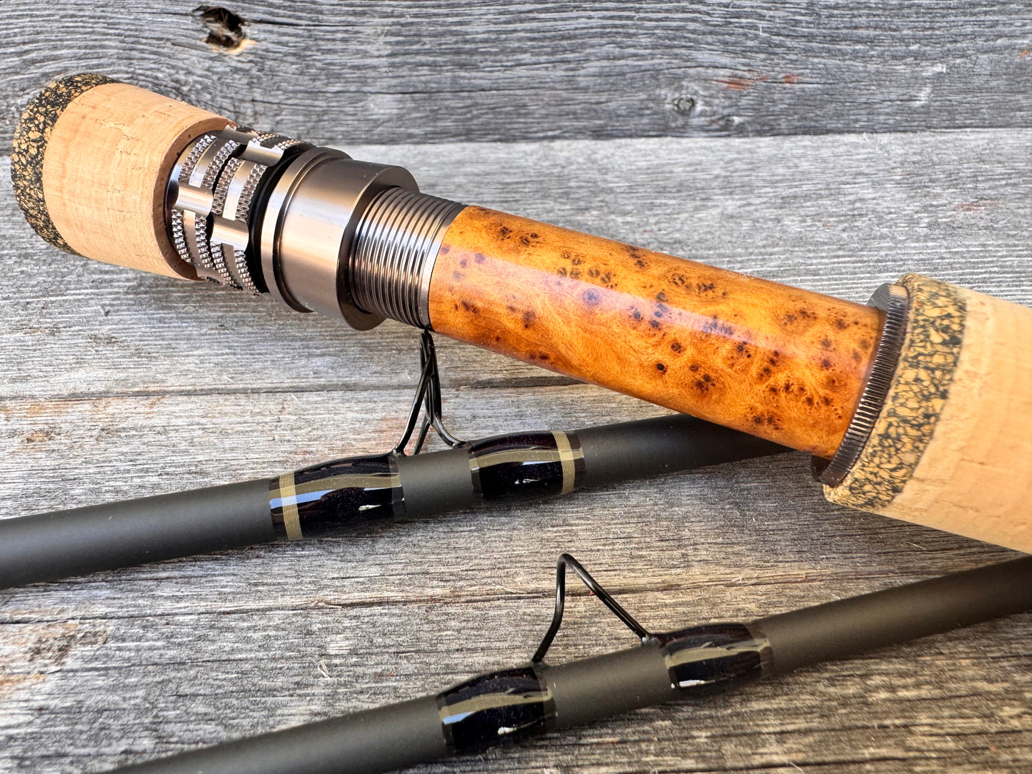 Tidewater Virtue 6wt 9ft - Flat Dark Earth/Black - Birdseye Burl