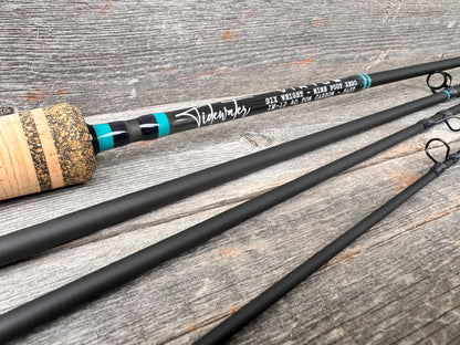 Tidewater Virtue 6wt 9ft - Aqua Blue X Black