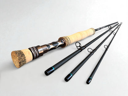 Tidewater Virtue 6wt 9ft - Dark Blue Metallic/Black